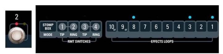 Usando el modo Stompbox para restar (un preset) - Paso 1