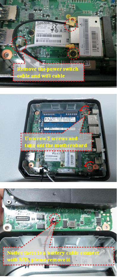 Procedimiento de desmontaje - Cubierta y HDD - Paso 3