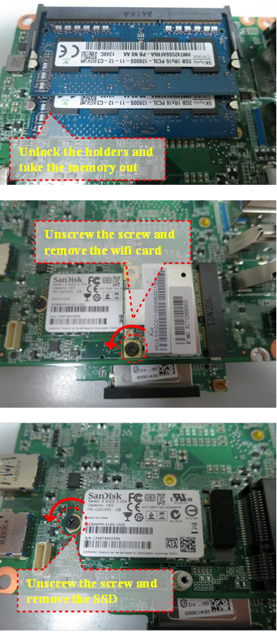 Procedimiento de desmontaje - Cubierta y HDD - Paso 4