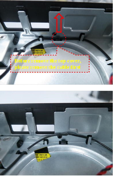 Procedimiento de desmontaje - Cubierta y HDD - Paso 7