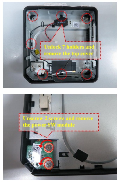Procedimiento de desmontaje - Cubierta y HDD - Paso 8