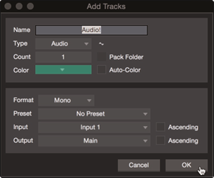 Grabaci&oacute;n de una pista de audio