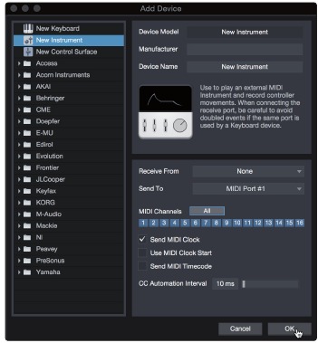 Configuraci&oacute;n de un m&oacute;dulo de sonido MIDI externo - Paso 2