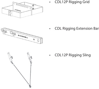 Accesorios de montaje del PreSonus CDL12P
