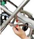 Plegado de la silla de ruedas Mobiclinic NEPTUNO