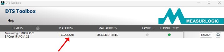 Actualice la configuraci&oacute;n de IP del medidor remoto - Paso 6