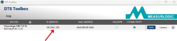 Actualice la configuraci&oacute;n de IP del medidor remoto - Paso 9
