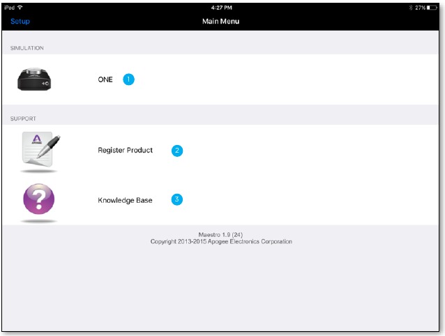 Descripci&oacute;n general de Maestro para iOS - Parte 1 - Men&uacute; principal