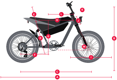 Especificaciones de la bicicleta - Dimensiones