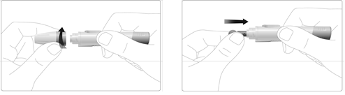 Preparaci&oacute;n del dispositivo de punci&oacute;n - Paso 1