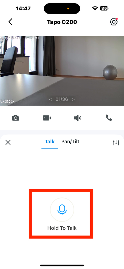 Toque y mantenga presionado el icono mientras habla