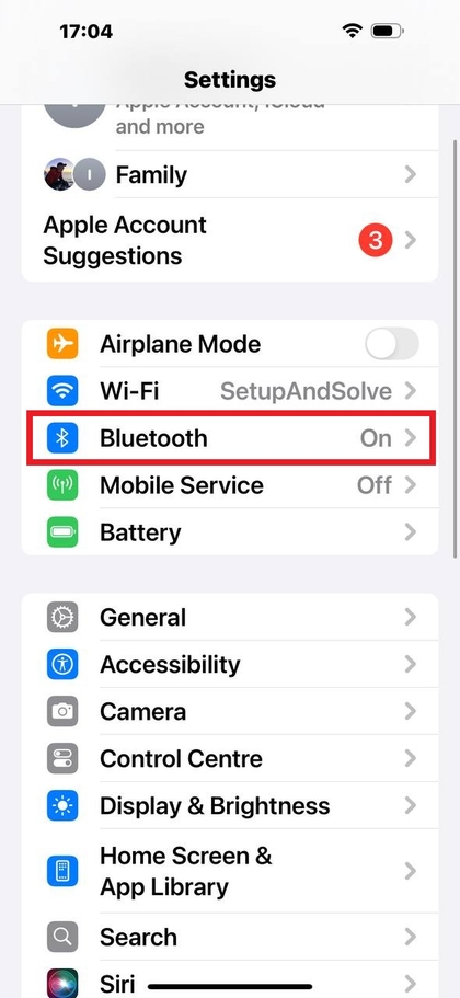 Ajustes de Bluetooth en un tel&eacute;fono