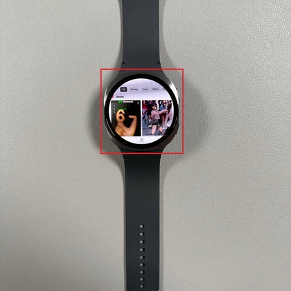 Navegando por YouTube en el Samsung Galaxy Watch 8 LTE