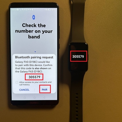C&oacute;digo en Samsung Galaxy Fit 3