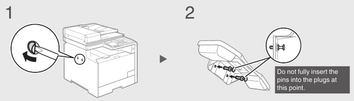 Conexi&oacute;n del microtel&eacute;fono - Paso 1