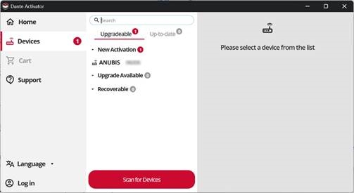 Directrices de configuraci&oacute;n de Dante - Procedimiento - Paso 4