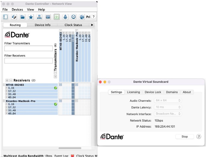 Directrices de configuraci&oacute;n de Dante - Procedimiento - Paso 8