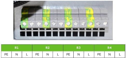 Conexi&oacute;n el&eacute;ctrica. - El&eacute;ctrica: entrada de CA o CC - Paso 1
