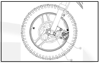 Diagrama de instalaci&oacute;n del freno de disco delantero