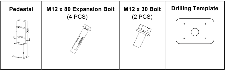 Kit de pedestal (opcional)