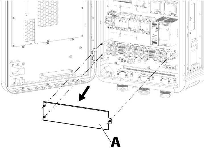 Cableado de la fuente de alimentaci&oacute;n - Conexi&oacute;n/Cable de entrada - Paso 1