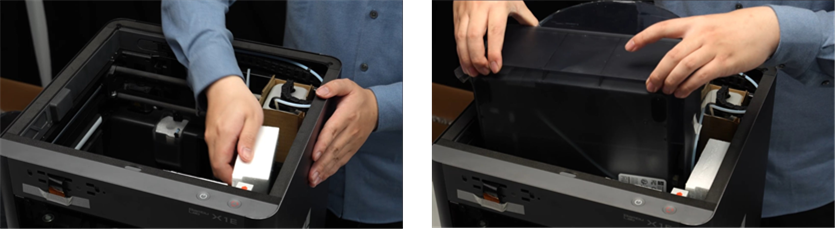 Retire los dos tornillos de fijaci&oacute;n del AMS - Paso 3