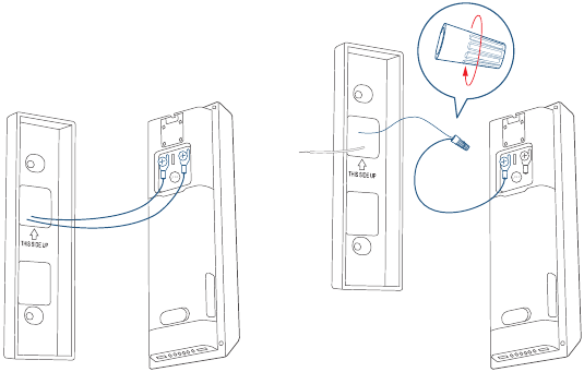 Conecte los cables al timbre