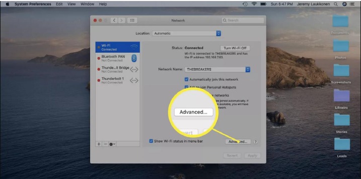 C&oacute;mo cambiar su direcci&oacute;n IP en Mac - Paso 3