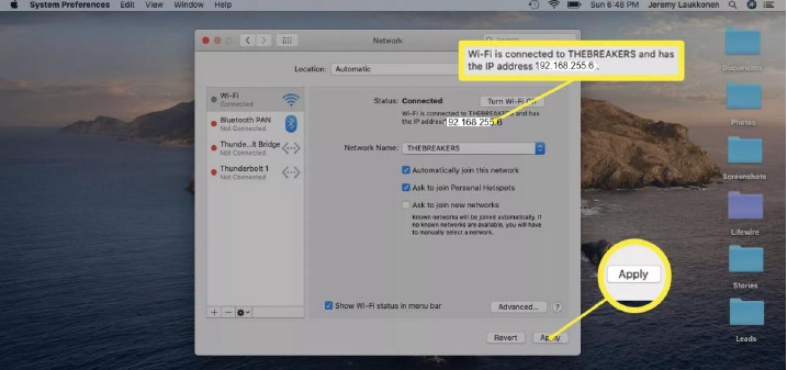 C&oacute;mo cambiar su direcci&oacute;n IP en Mac - Paso 7