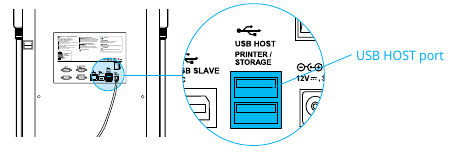Conexi&oacute;n de dispositivo compatible - Lector de c&oacute;digos de barras