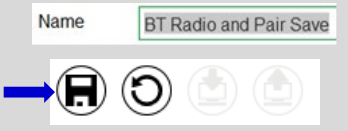 Etiqueta de configuraci&oacute;n de Bluetooth de G1 - Paso 1
