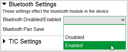 Etiqueta de configuraci&oacute;n de Bluetooth de G1 - Paso 2