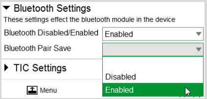 Etiqueta de configuraci&oacute;n de Bluetooth de G1 - Paso 3