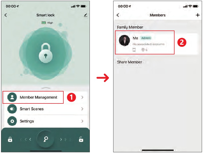 Gesti&oacute;n de la contrase&ntilde;a de administrador - Paso 1