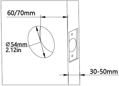 Medici&oacute;n de las dimensiones de la puerta