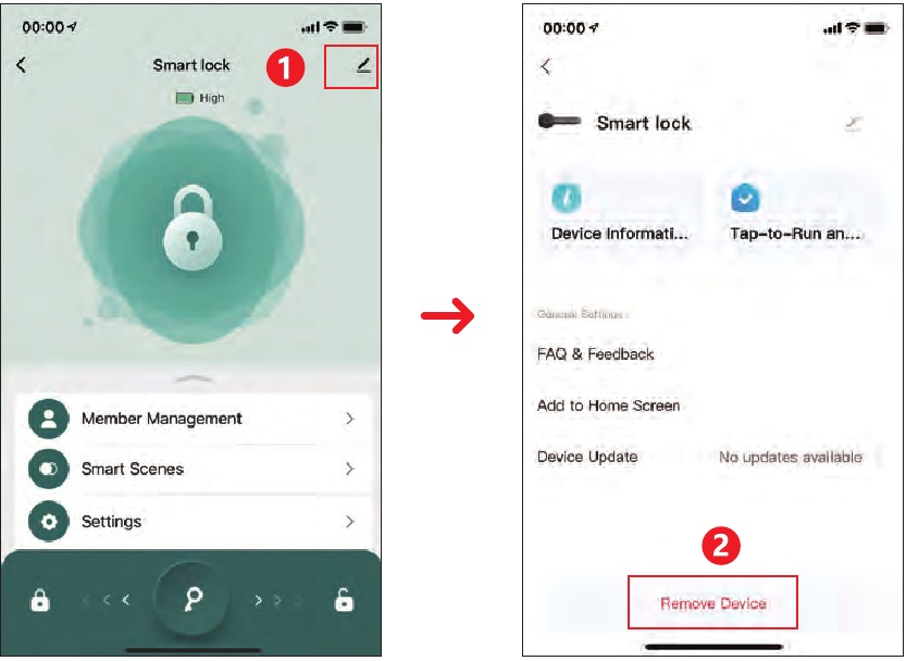 Restaurar la configuraci&oacute;n de f&aacute;brica mediante la app