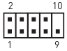Pinout del conector de puerto serie