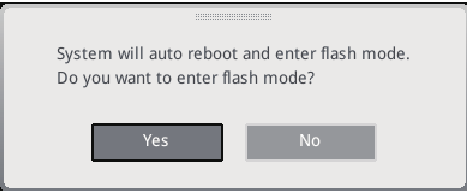 Entrar en el modo flash