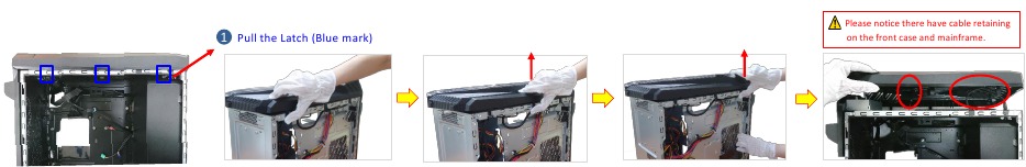 BISEL FRONTAL y PLACA LED - Aviso de desmontaje