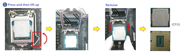 PLACA PRINCIPAL con REFRIGERADOR DE CPU y CPU - Paso 2