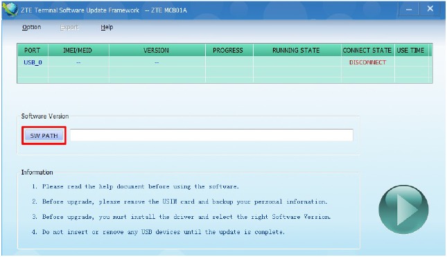 Descargar software - Paso 1