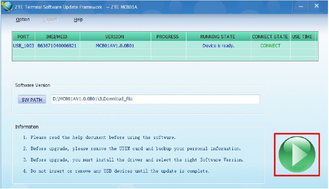 Descargar software - Paso 2