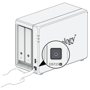 Iniciar su Synology NAS - Paso 2