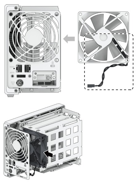 Para instalar un ventilador nuevo - Paso 1