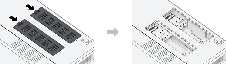 Para instalar un m&oacute;dulo SSD M.2 NVMe - Paso 1
