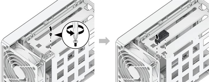 Para quitar el ventilador defectuoso - Paso 4