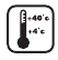 Cargue solo entre 4 ˚C y 40 ˚C.