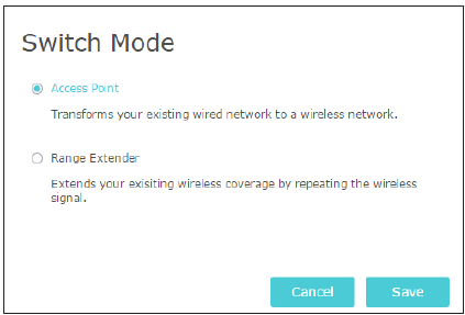 Configurar la unidad como punto de acceso - Paso 1