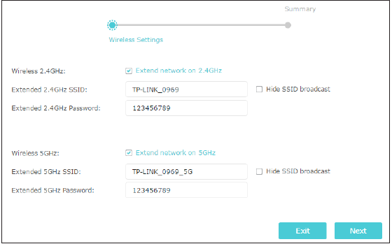 Configurar la unidad como punto de acceso - Paso 2