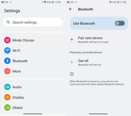 Transmisi&oacute;n Bluetooth